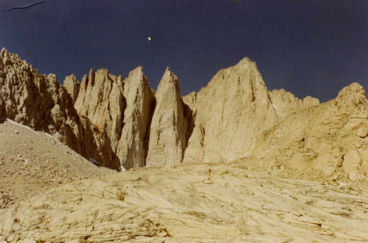 1969 Whitney Spires and East Face of Mt. Whitney, CA 856