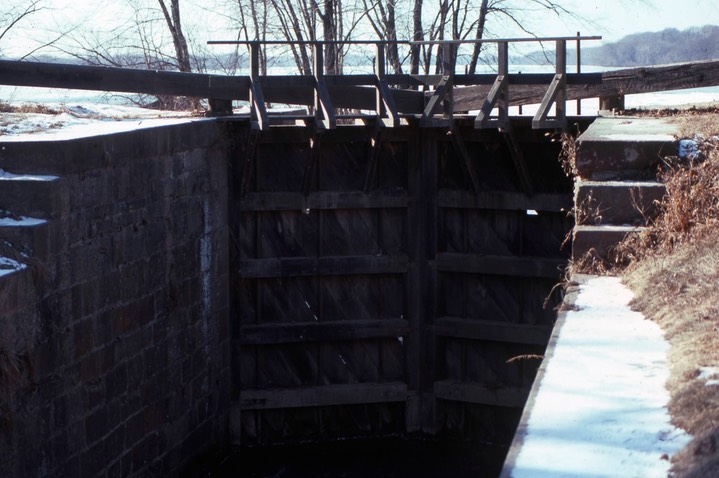 1977 - Guard Lock at Violet's Lock, Mile 22 on the C&O Canal, MD 123