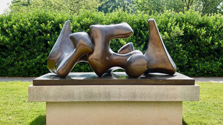 Hirshhorn, Henry Moore, Three-Way Piece No. 3- Vertebrae (Working Model) , cast 1969 c