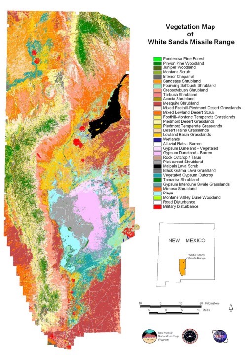 vegetation map of WSMR