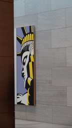 National Gallery of Art - East Building - (Part of) Roy Lichtenstein, Painting with Statue of Liberty, 1983
