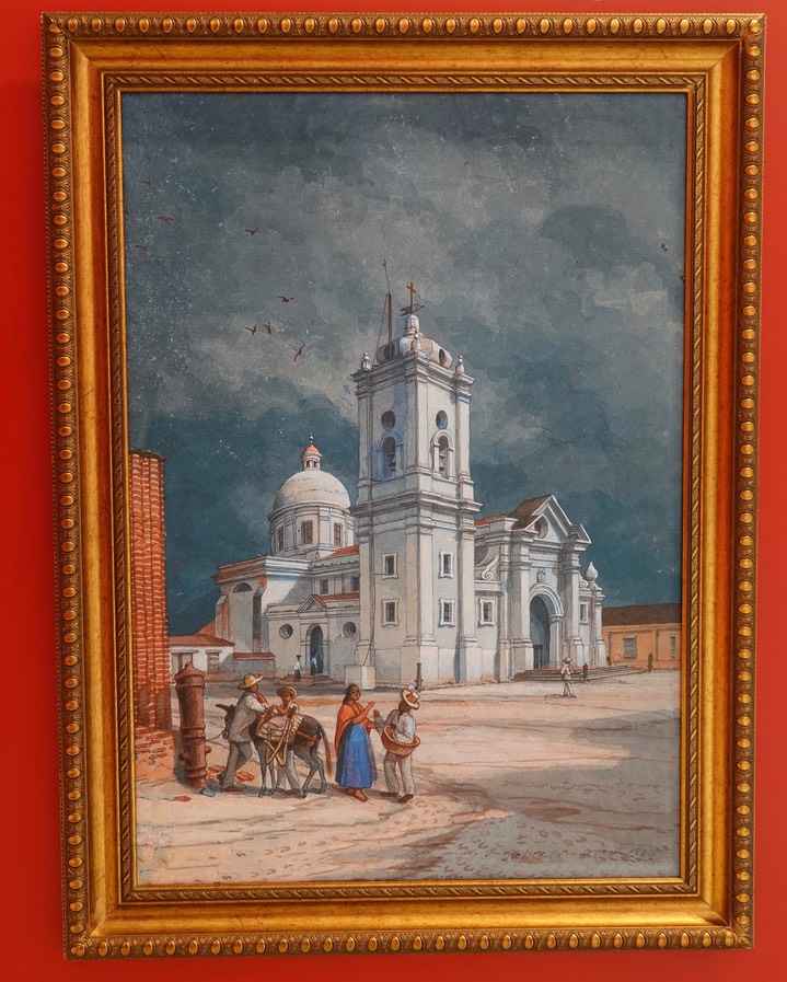 Palacio de La Inquisicion, Catedrad de Santa Marta, Edward Walhouse Mark, 1844